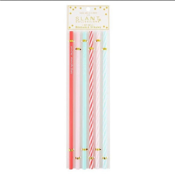 NEW Slant Collections Reusable Straws - Snow Much Fun - Picture 3 of 6